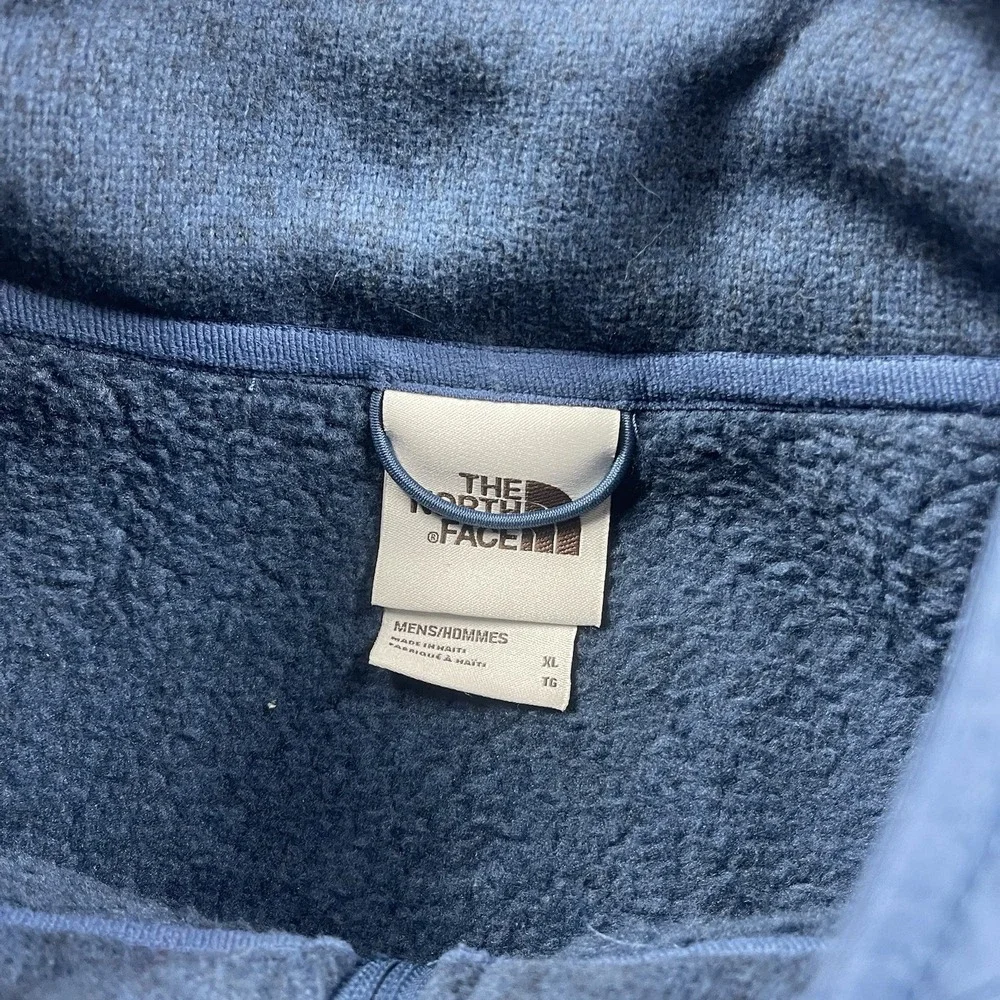 The North Face Gordon Lyons Vest Mens XL Blue Fleece Hiking Full Zip Pockets New